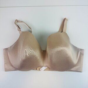 Cacique 40DDD Lightly Lined Balconette Bra nude beige underwire